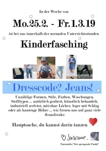 Kinderfasching Jeans