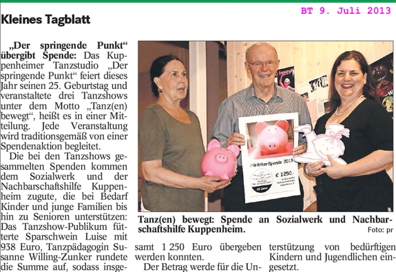 Spendenschwein Luise für Nachbarschaftshilfe und Sozialnetzwerk Kuppenheim, 1250 Euro übergeben, Susanne Willing-Zunker